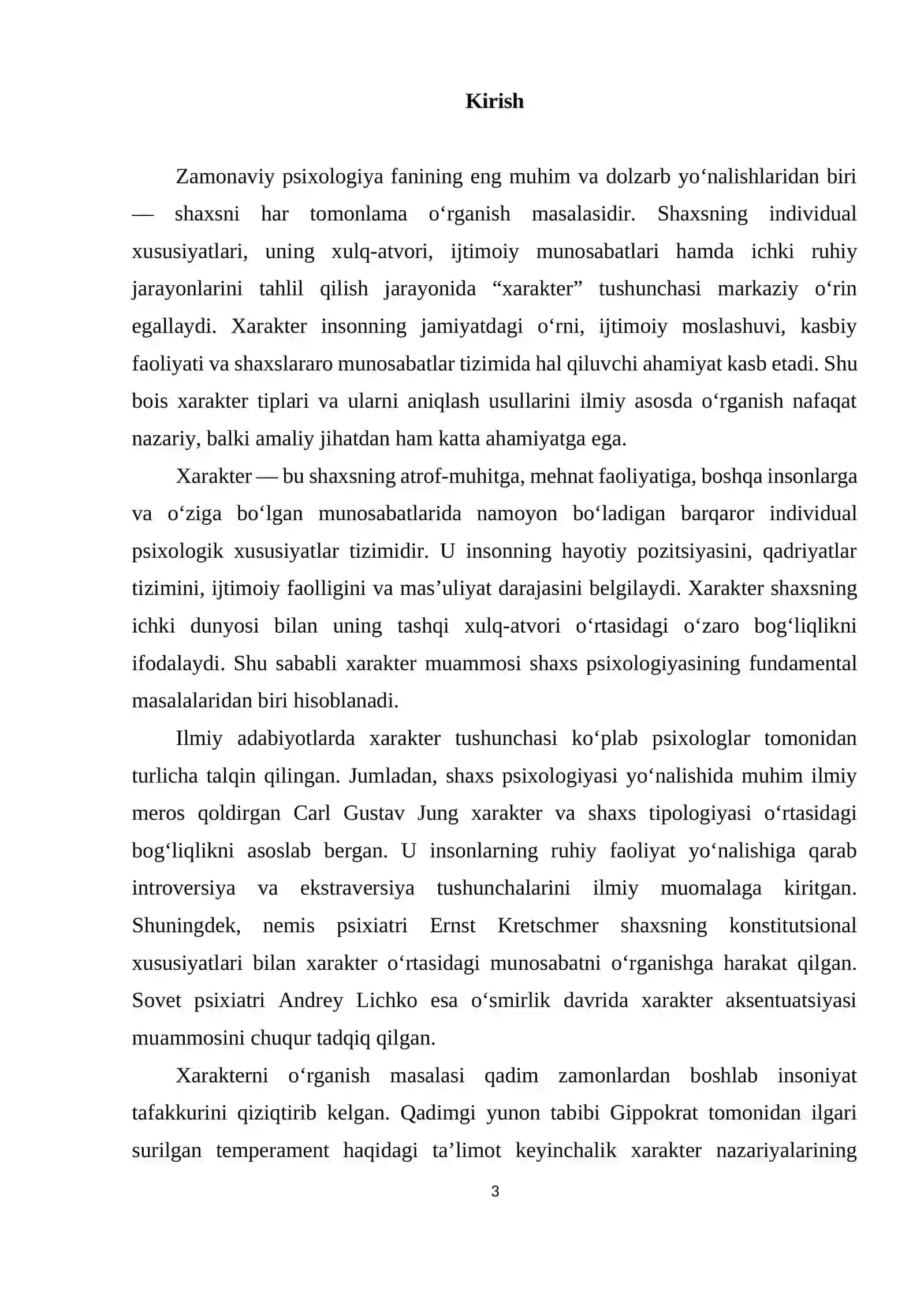 Xarakter tiplari va ularni aniqlash usullari 3