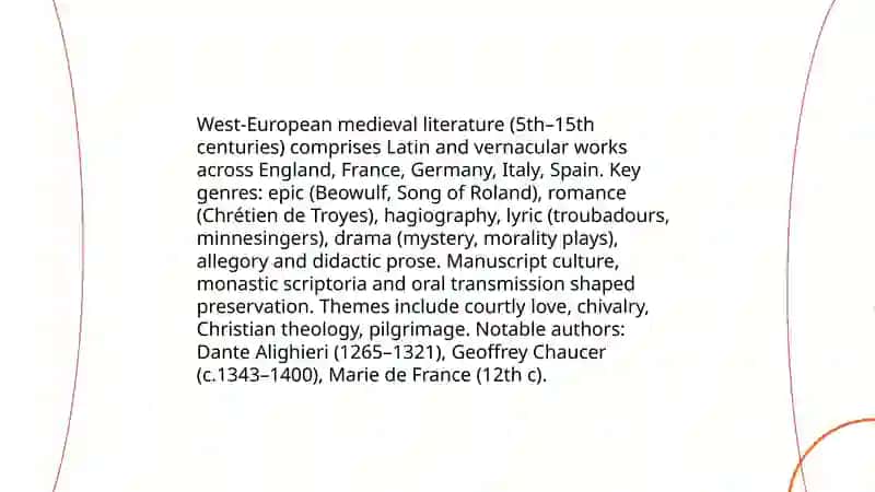 West-European literature of the 17th century 3