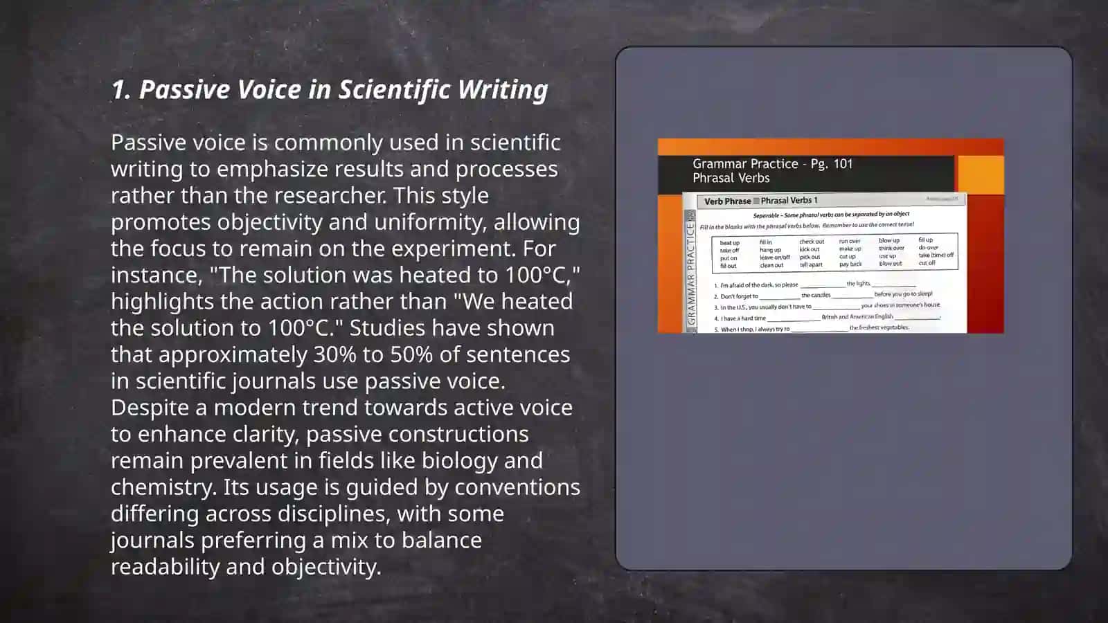 Passive Voice in Scientific Writing 3