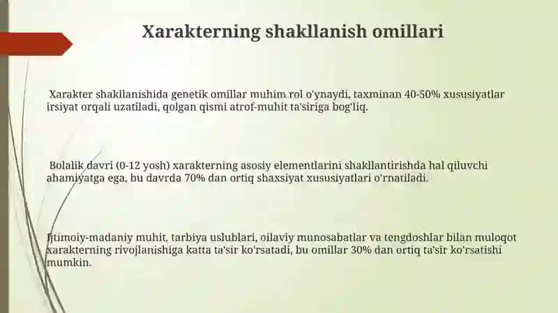 Psixologiyada xarakter muammosi 3