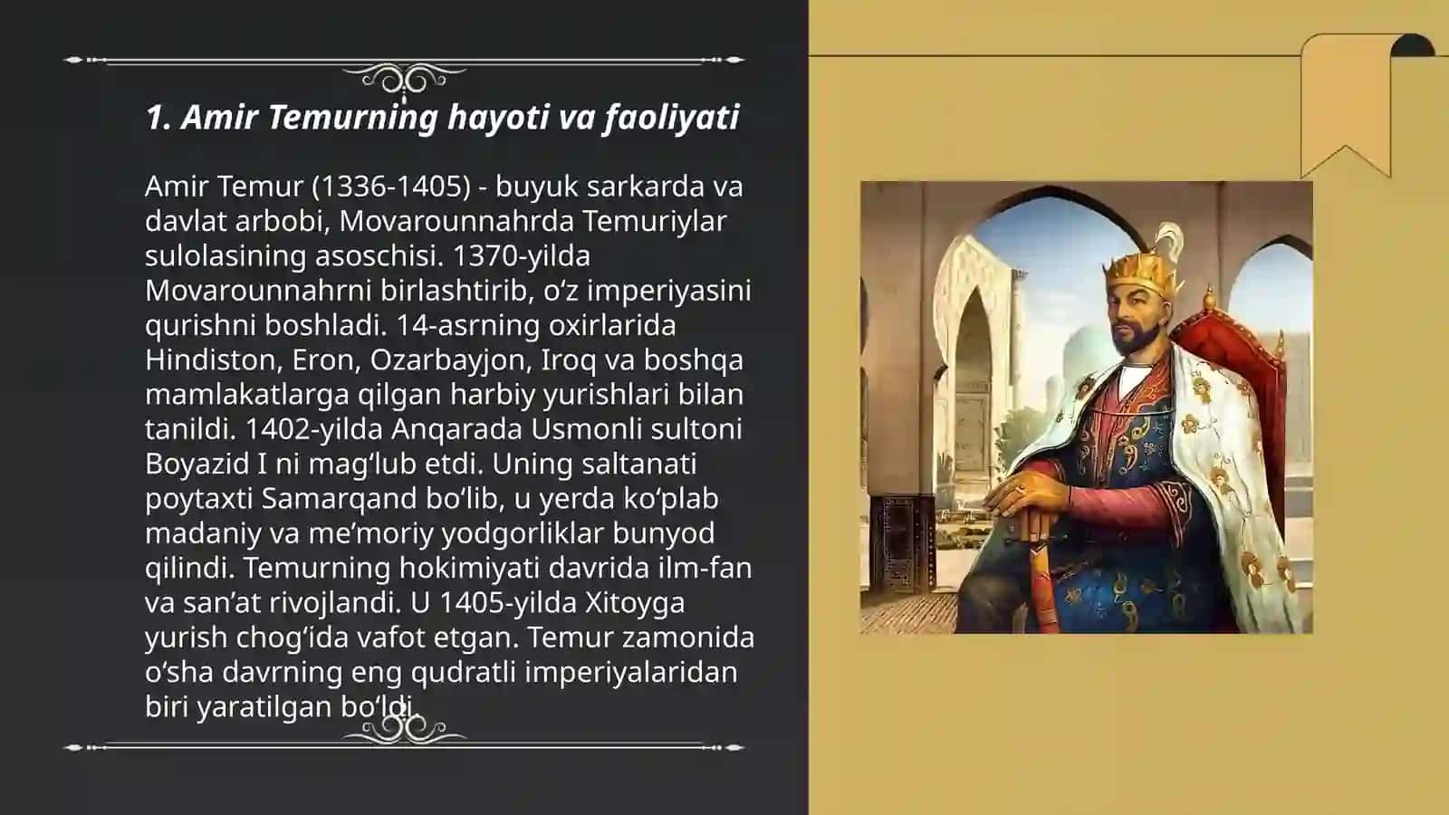 Amir Temur buyuk davlat arbobi 3