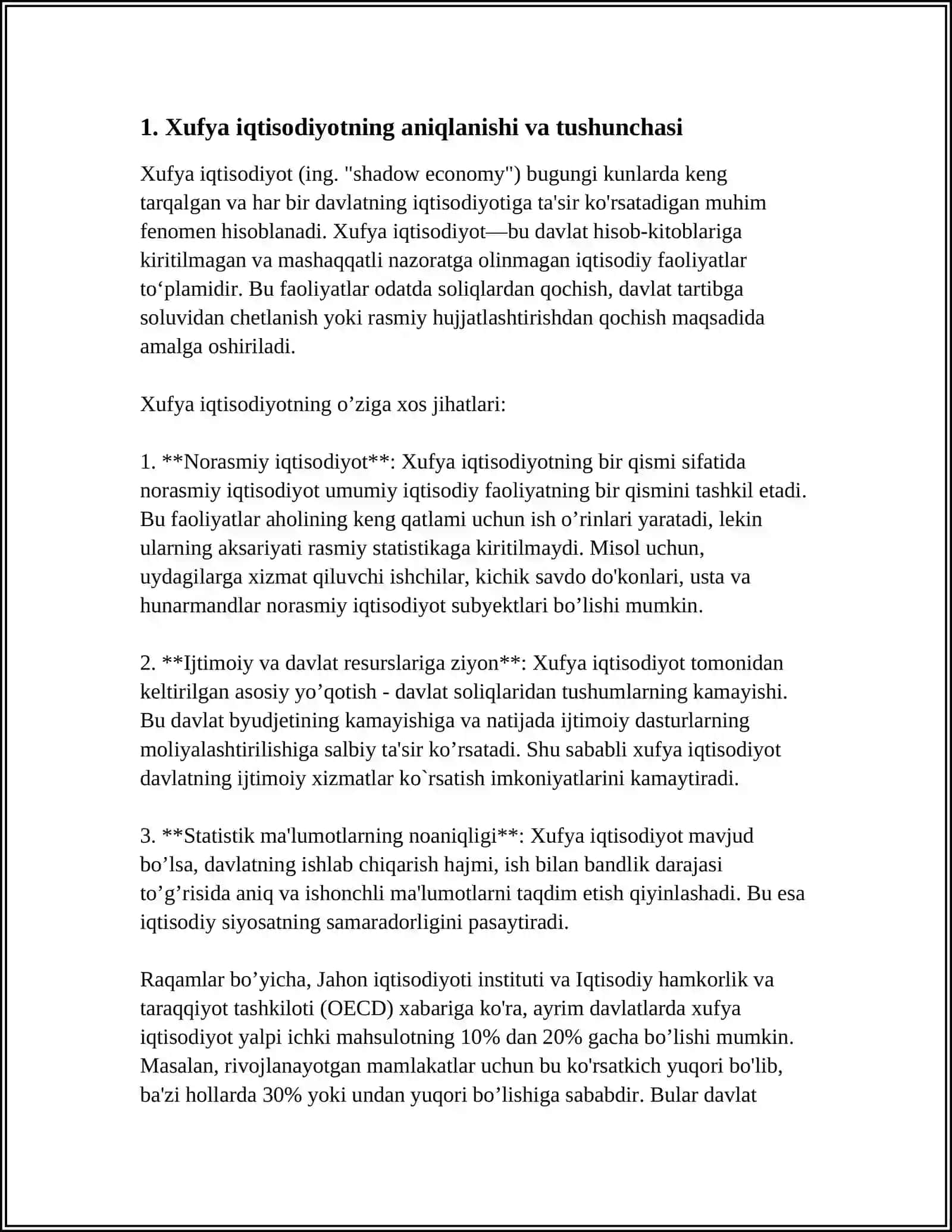 Xufya iqtisodiyot 3