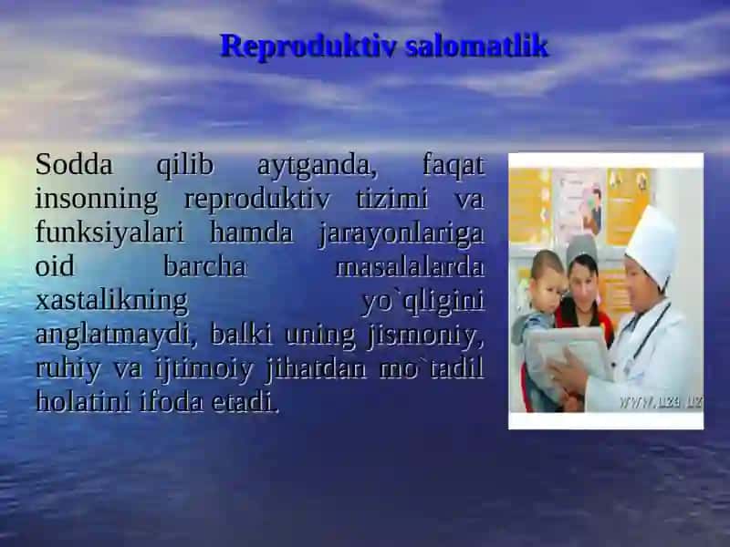 Reproduktiv salomatlik 3