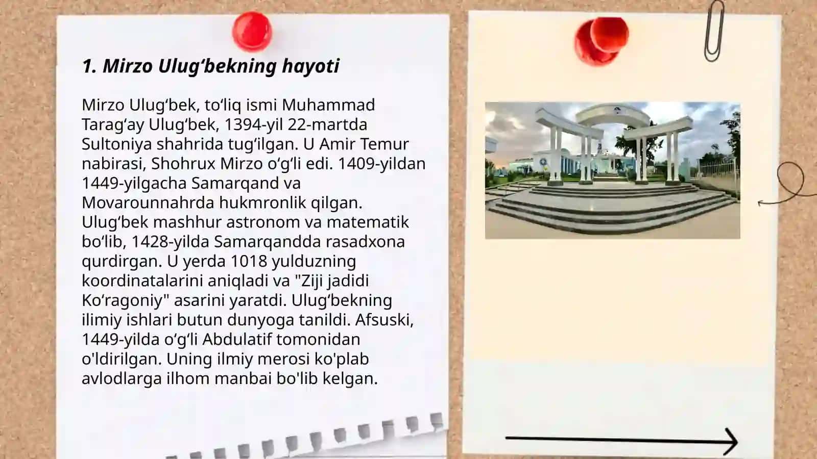Mirzo Ulugʻbek - davlat arbobi va buyuk olim 3