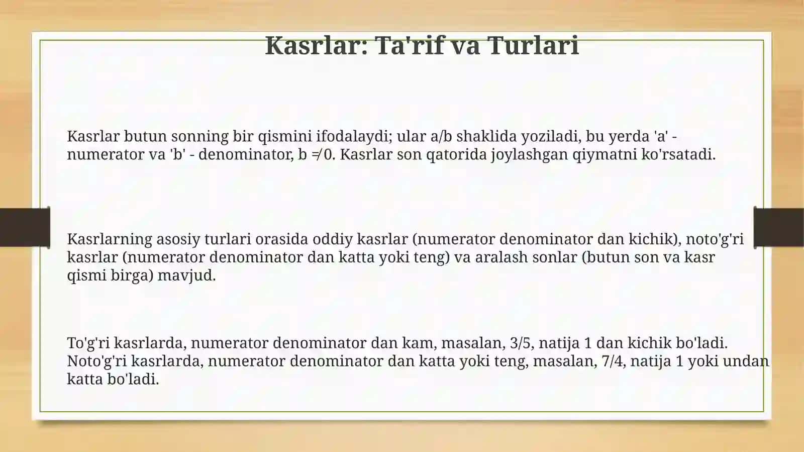 Kasrlar: Ta'rif va Turlari 3