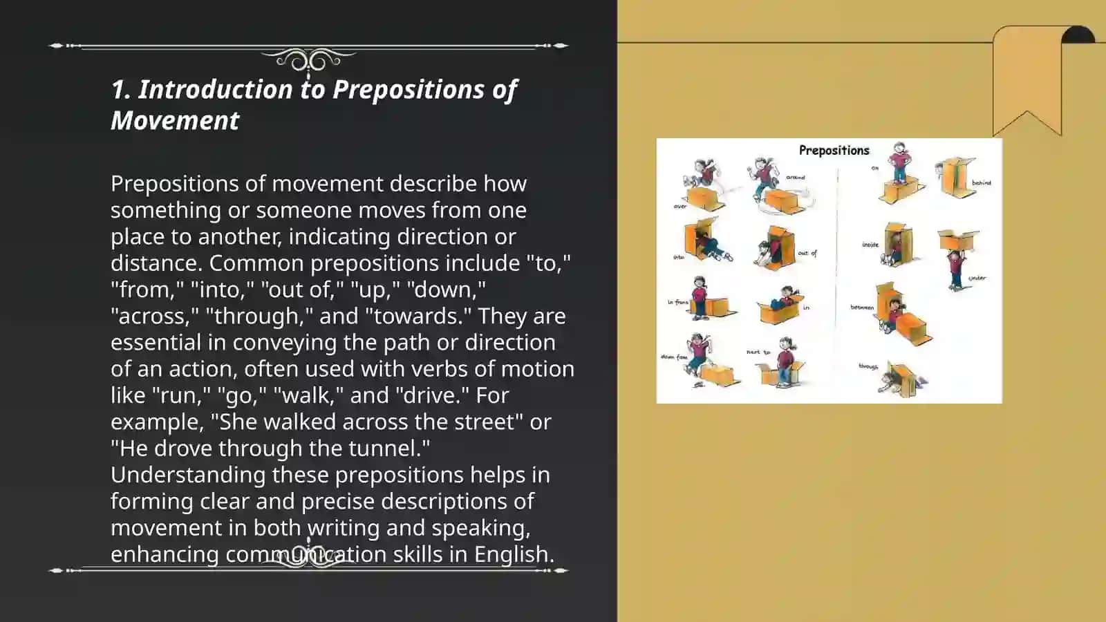 Preposition of movement 3