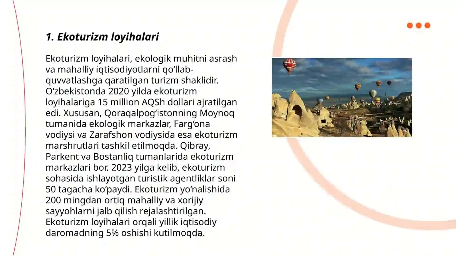 Ekoturizm loyihalari 3