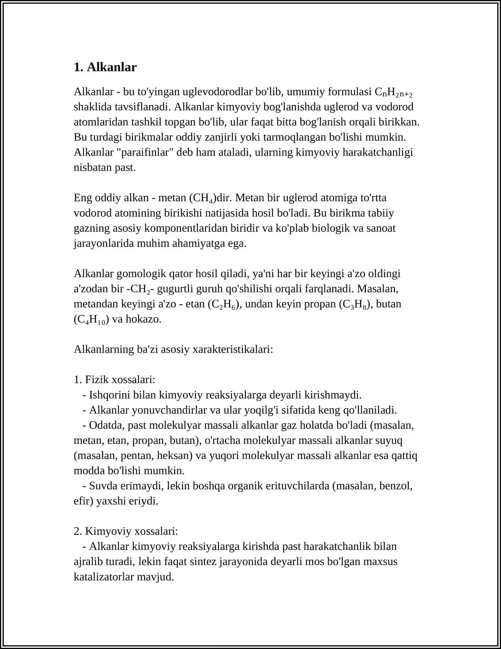 ORGANIK BIRIKMALARNING SINFLANISHI 3