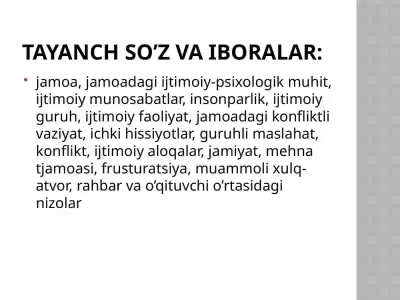 Jamoadagi konflikt va uni yechimga olib kelish yo'llari slayd 3