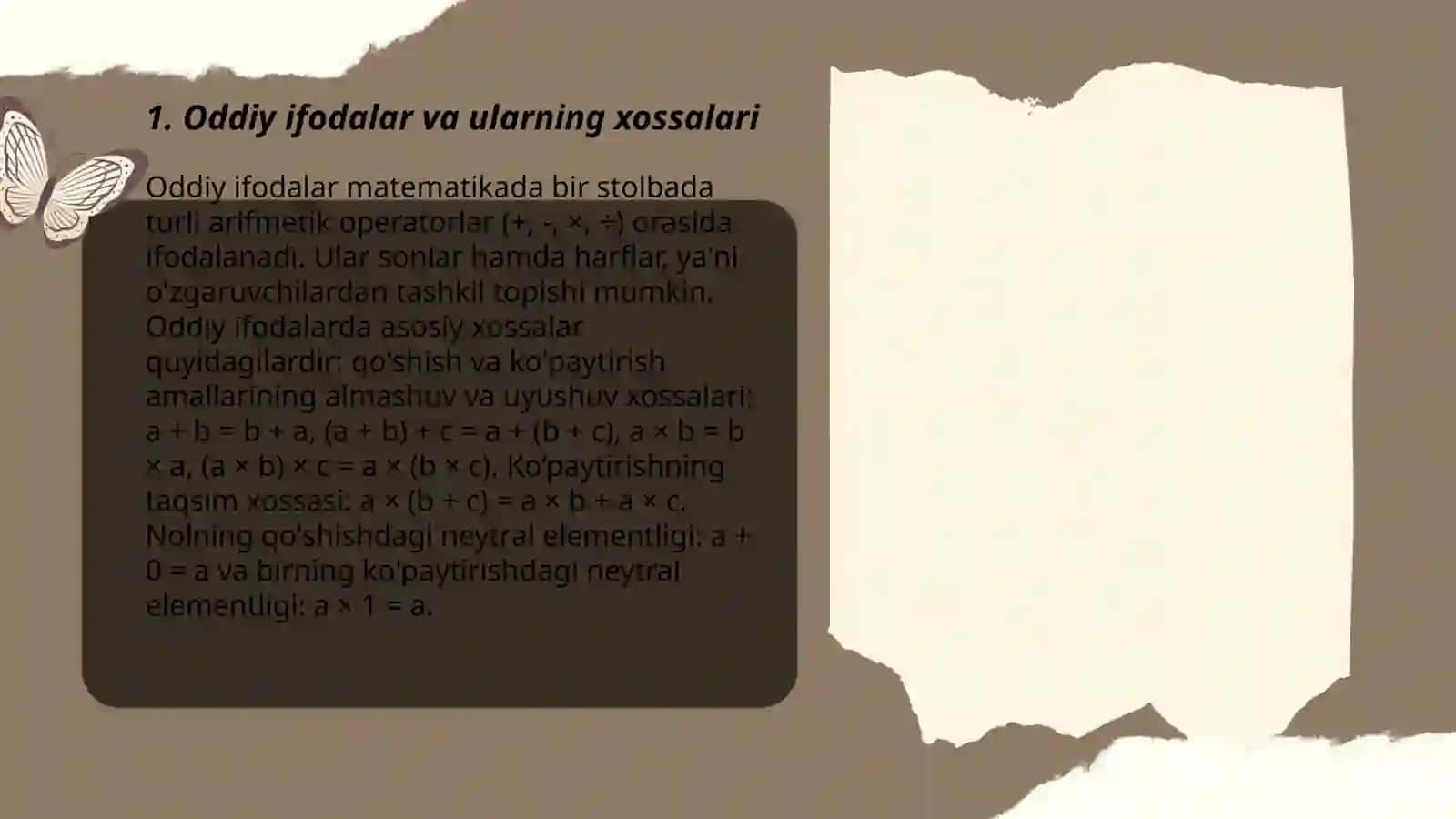 Pridekatlar va ular ustida amallar 3