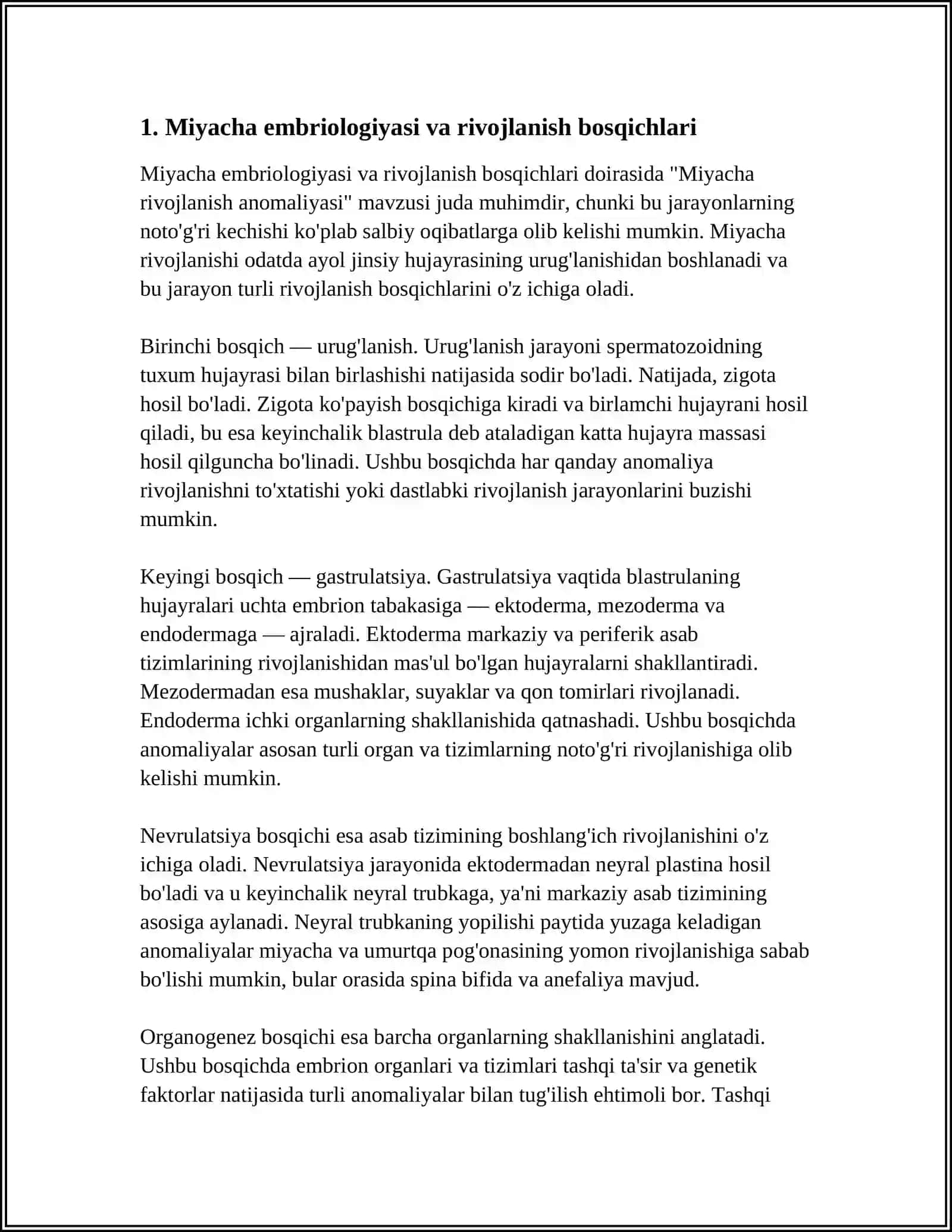 MIYACHA RIVOJLANISH ANOMALIYASI 3