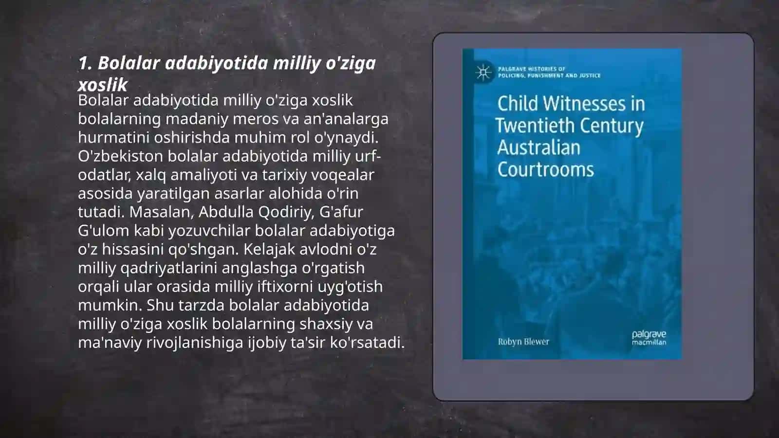 Bolalar adabiyotida milliy o'ziga xoslik 3