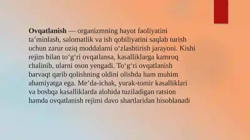 Metabolizm haqida tushuncha 3