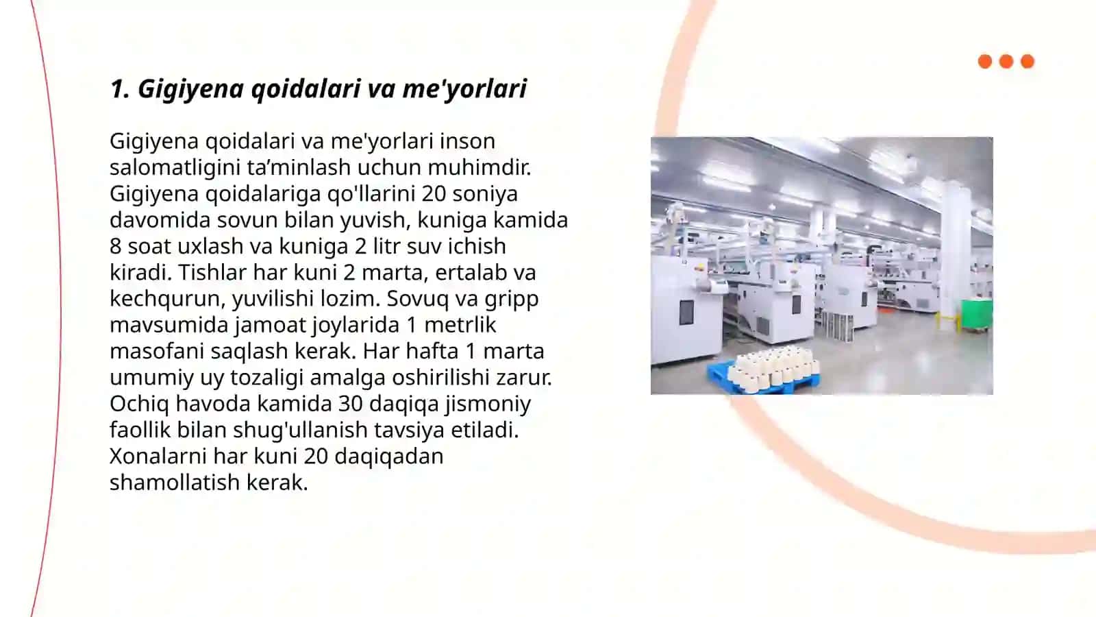 Gigiyena qoidalari va me'yorlari 3
