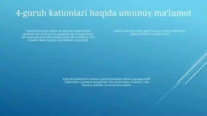 4-Guruh Kationlarining Umumiy Tavsifi Va Guruh Reagentining Ta'Siri 3