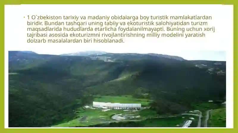 DUNYODA MILLIY PARKLARNINGXALQARO MODELLARI 3