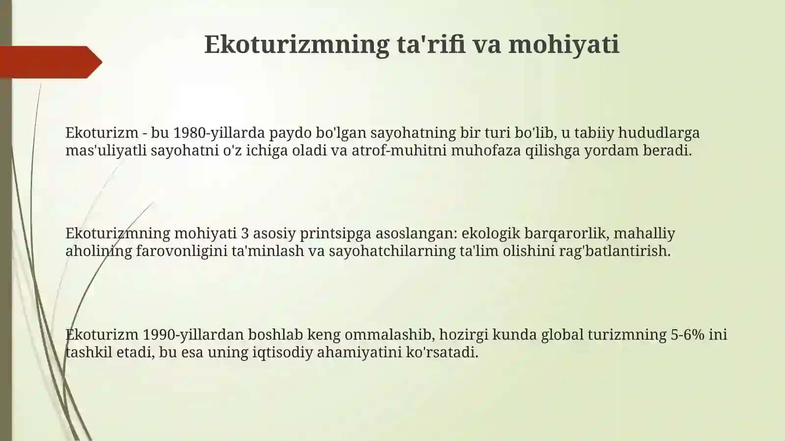 Ekoturizmning ta'rifi va mohiyati 3