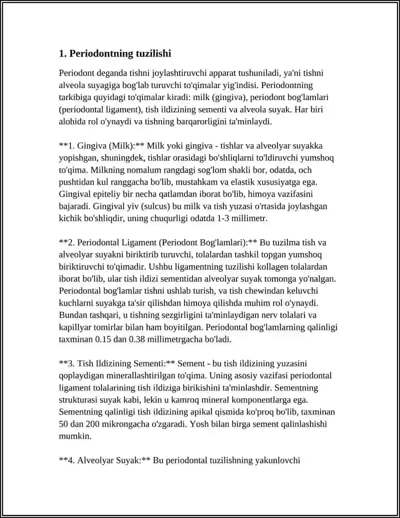 PERIODONT TUZILISHI 3