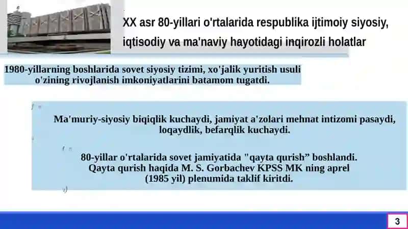 O'zbekistonning yangi tarixi 3