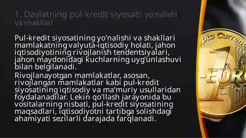 Rivojlanayotgan davlatlarda valyuta siyosati 3