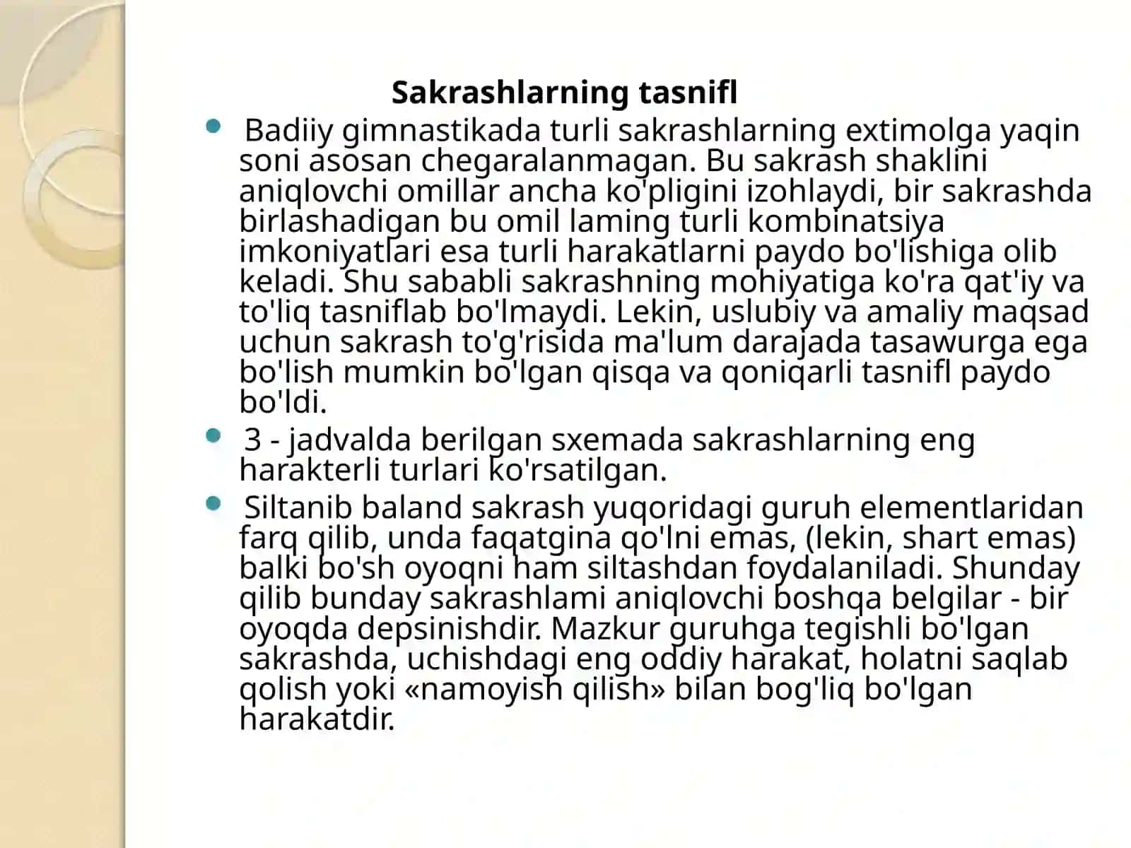 SAKRASH TURLARI BALANDLIKKA SAKRASH TEXNIKASI 3