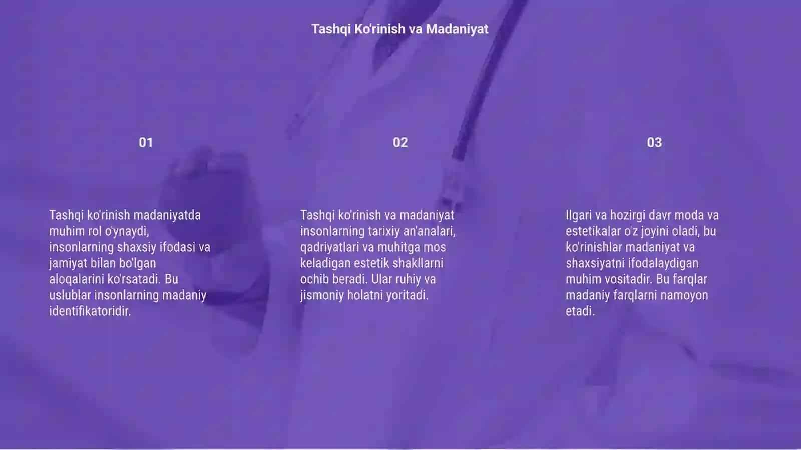 Tashqi ko'rinish madaniyati 3