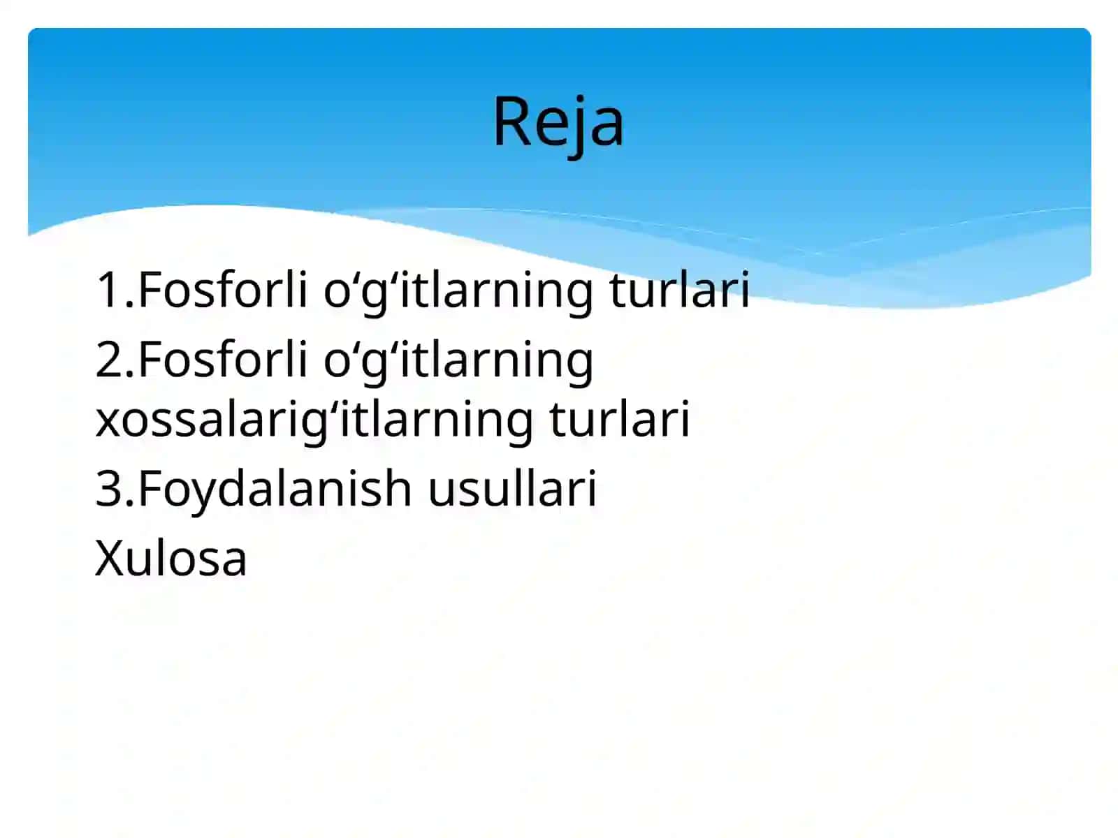 Fosforli o’g’itlar va ularning xossalari 3