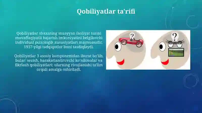 Qobilyat va uning rivojlanishi 3