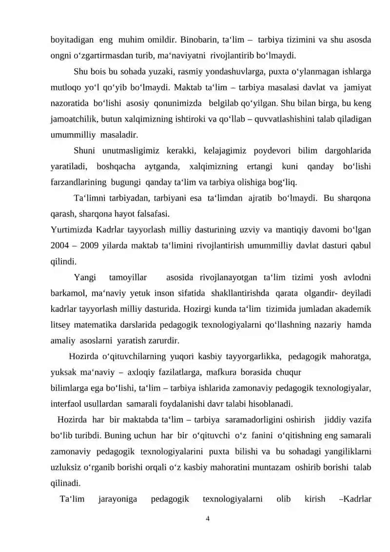 Algebra fanini o’qitishda ta’lim texnologiyalari 3