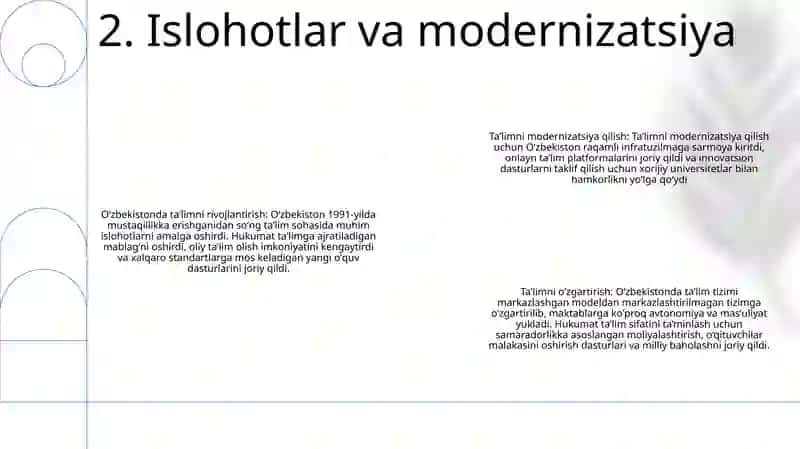 Mustaqillik Yillarda O'Zbekistonda Talim Tizimi 3