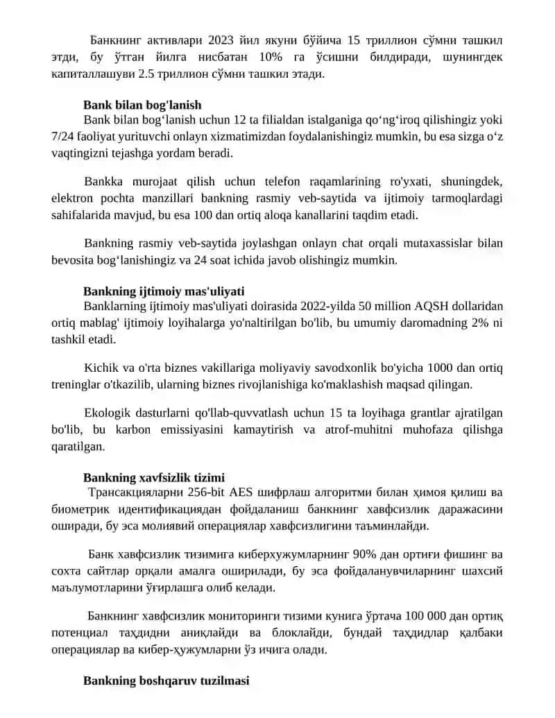 Bank xaqida malumot 3