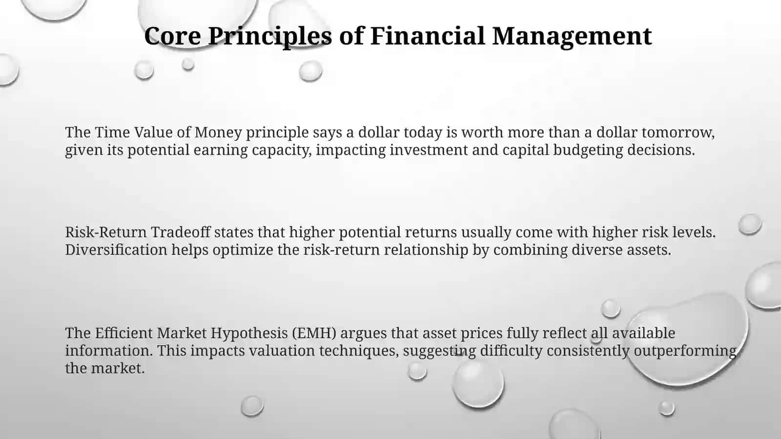 Presentation on Key Concepts of Financial Management 3