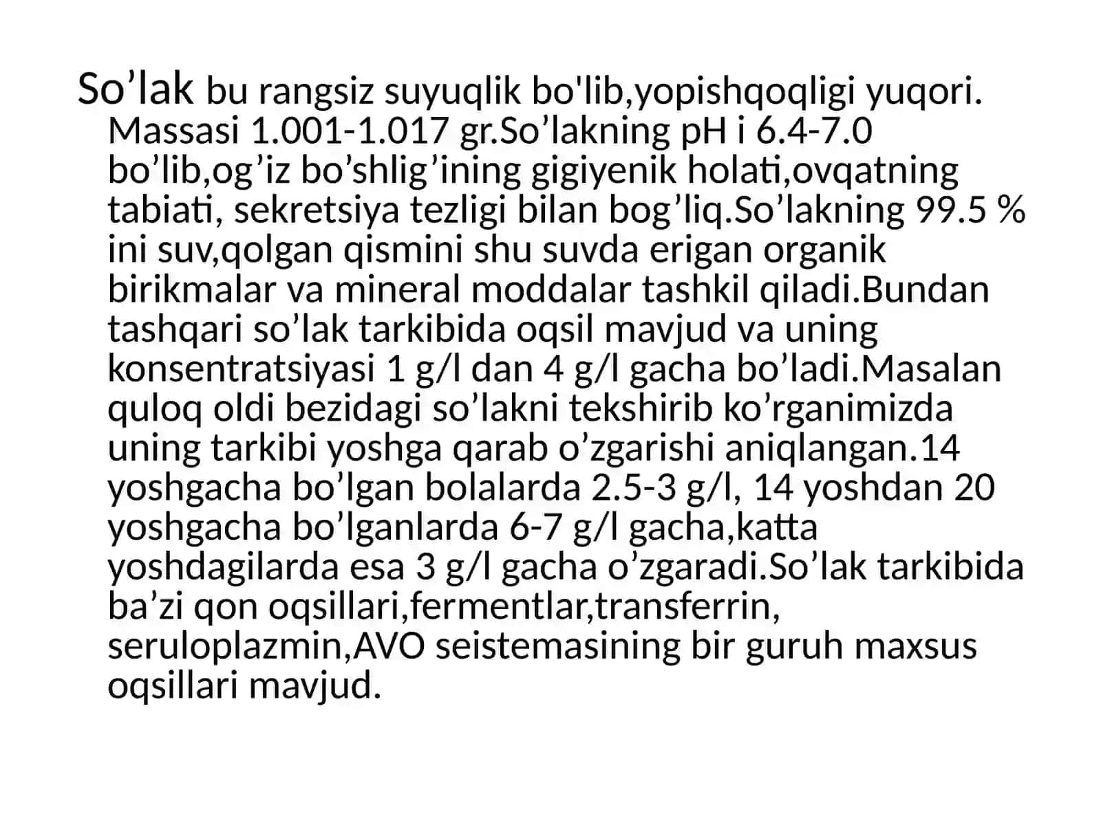 Oshqozon-ichak tizimi biokimyosi 3