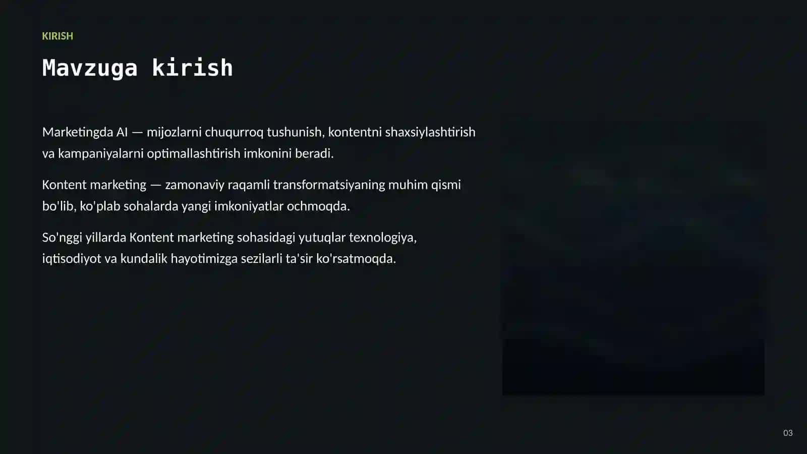 SUN'IY INTELLEKT • AI MARKETING VA SAVDODA 3