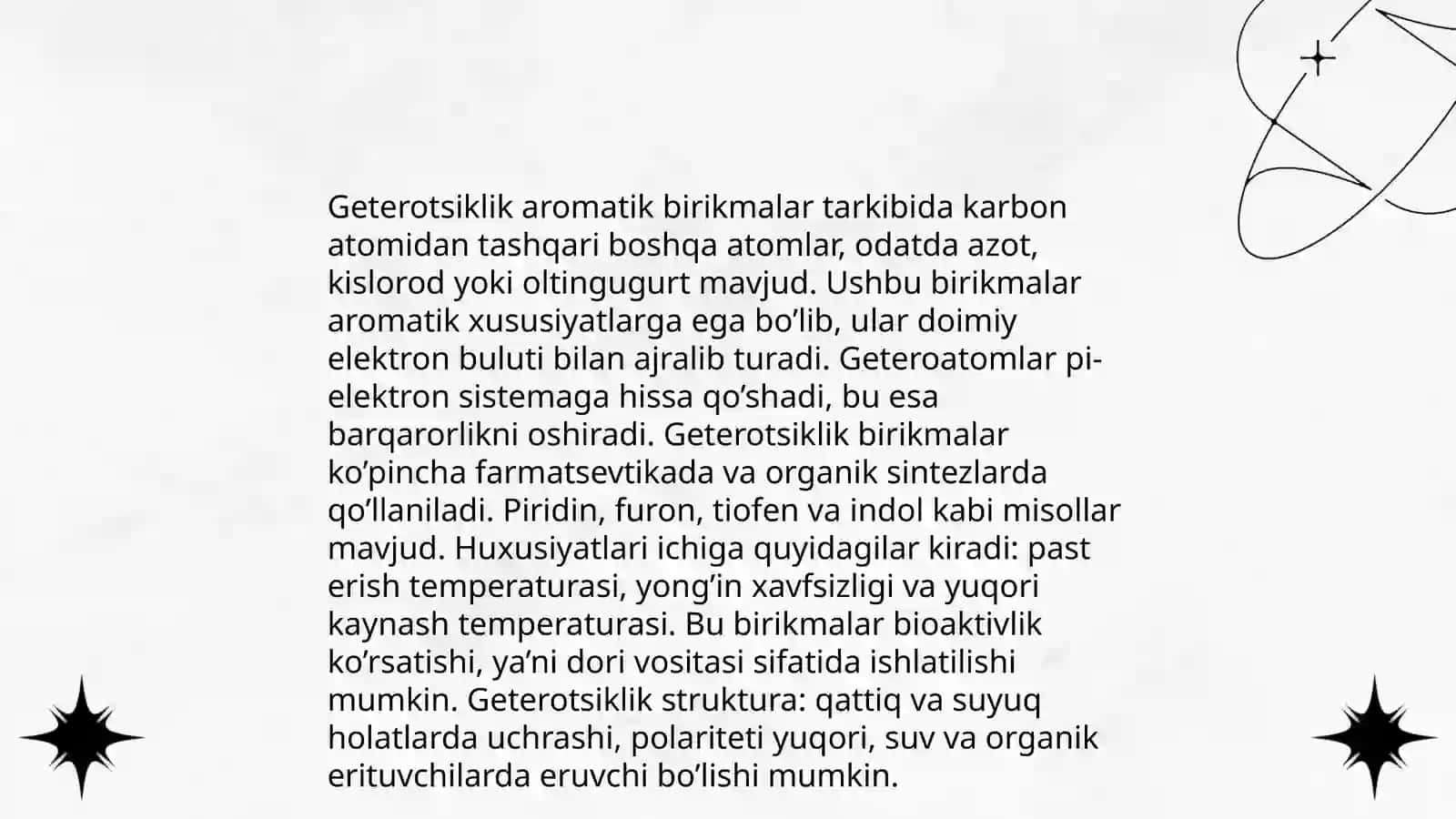 Geterosiklik aromatik birikmalar 3