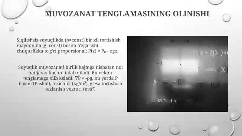 Muvozanat teglamasi 3