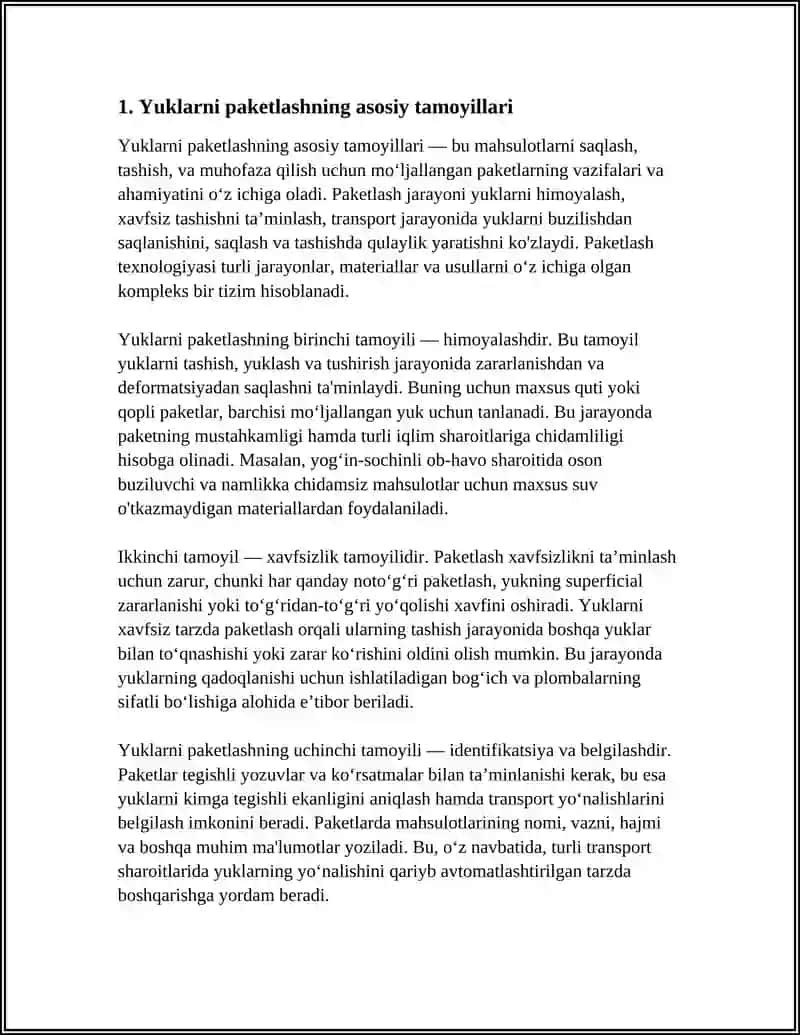 Yuklarni paketlash 3