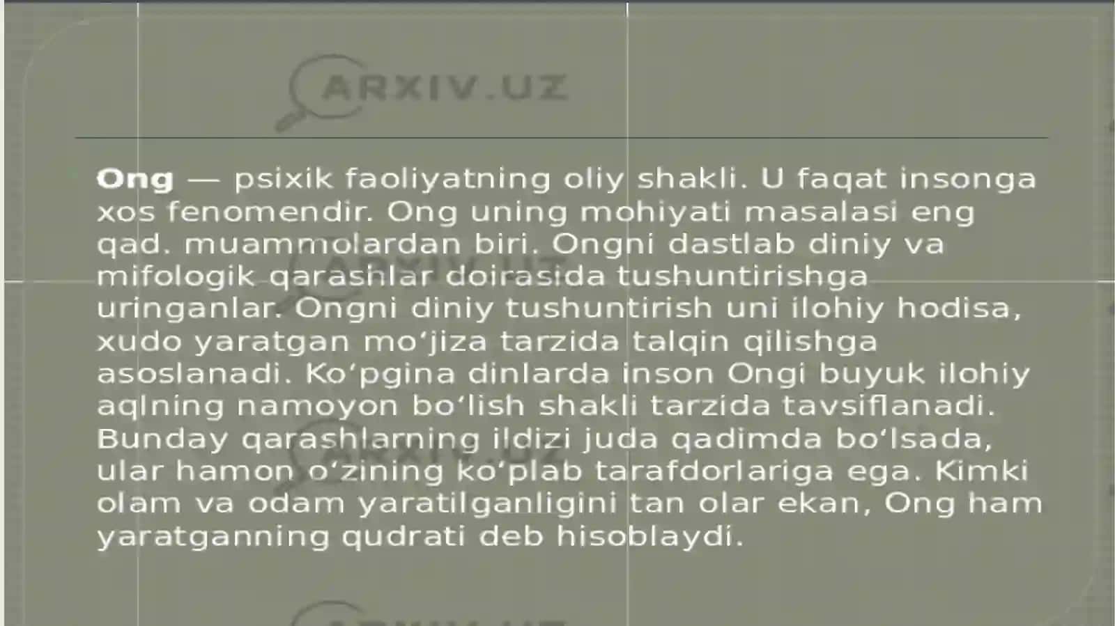 ONG VA UNING HOSSALARI 3