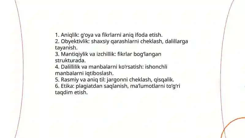 Akademik yozish koʻnikmasi 3