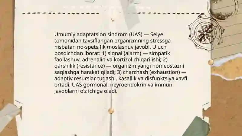 Umumiy adaptatsion sindrom 3