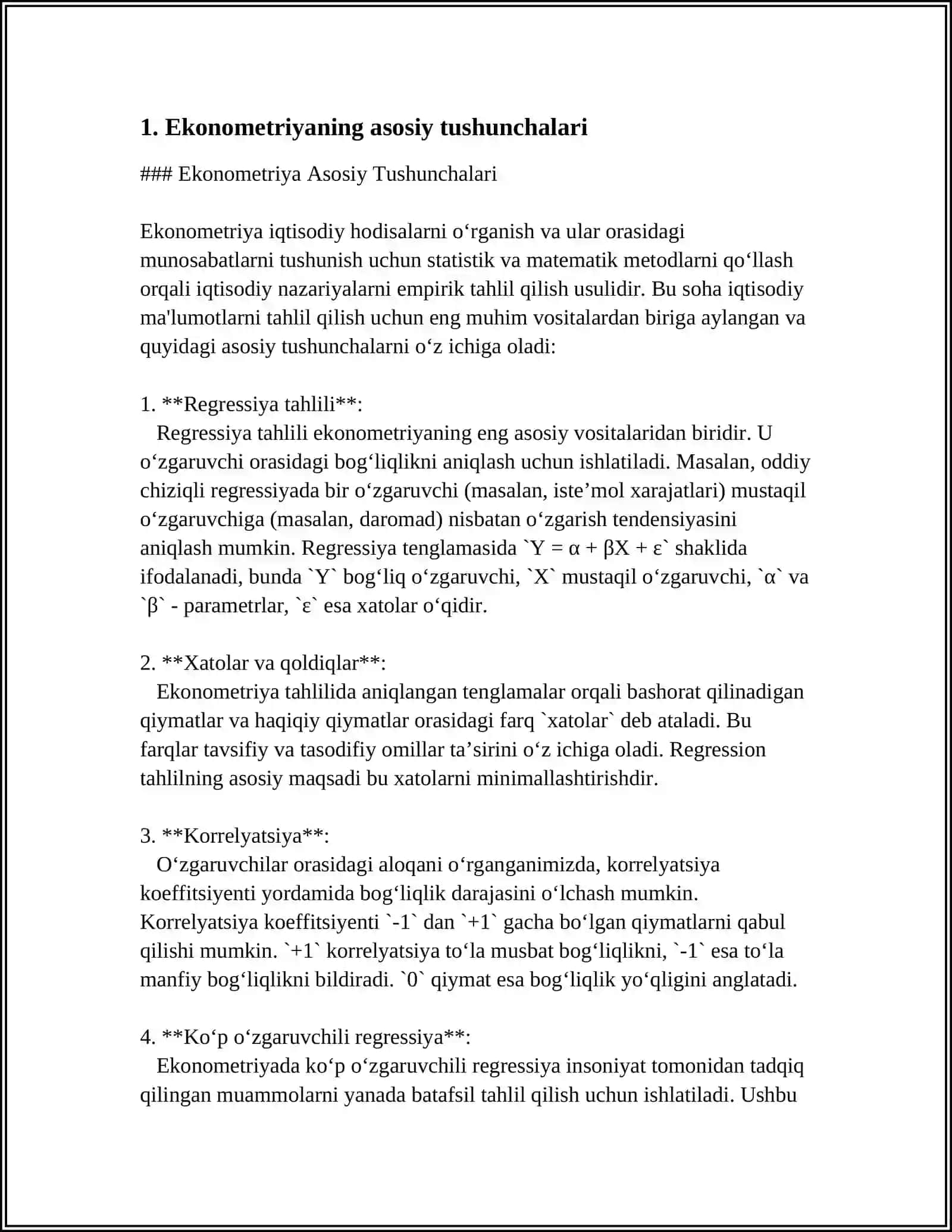 AMALIY EKONOMETRIK MODELLAR 3