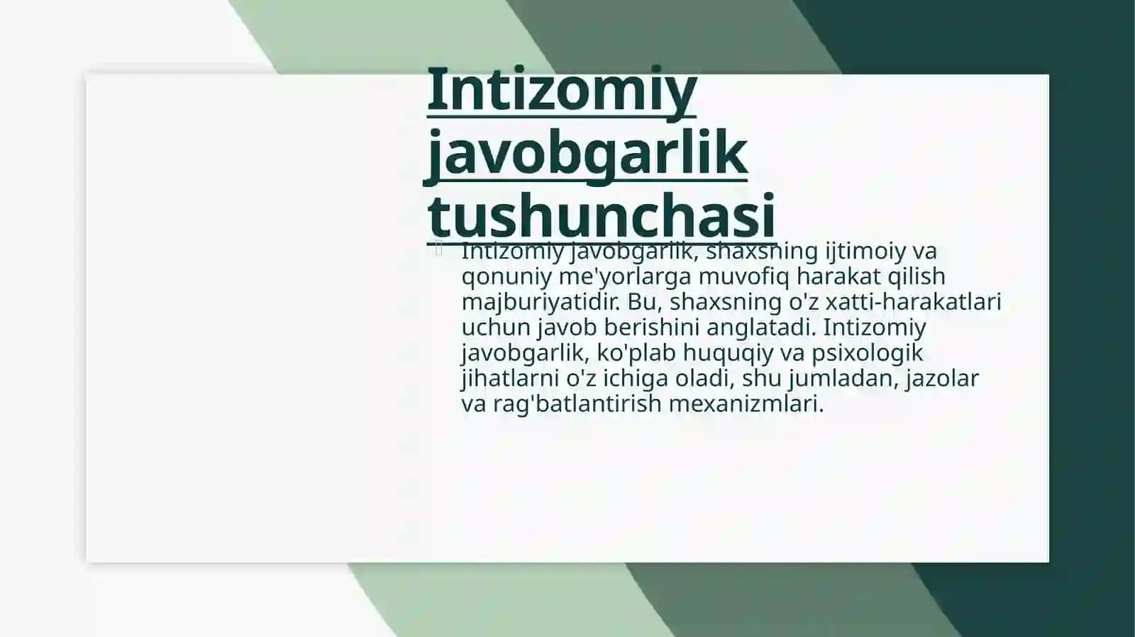 Intizomiy va moddiy javobgarlik 3