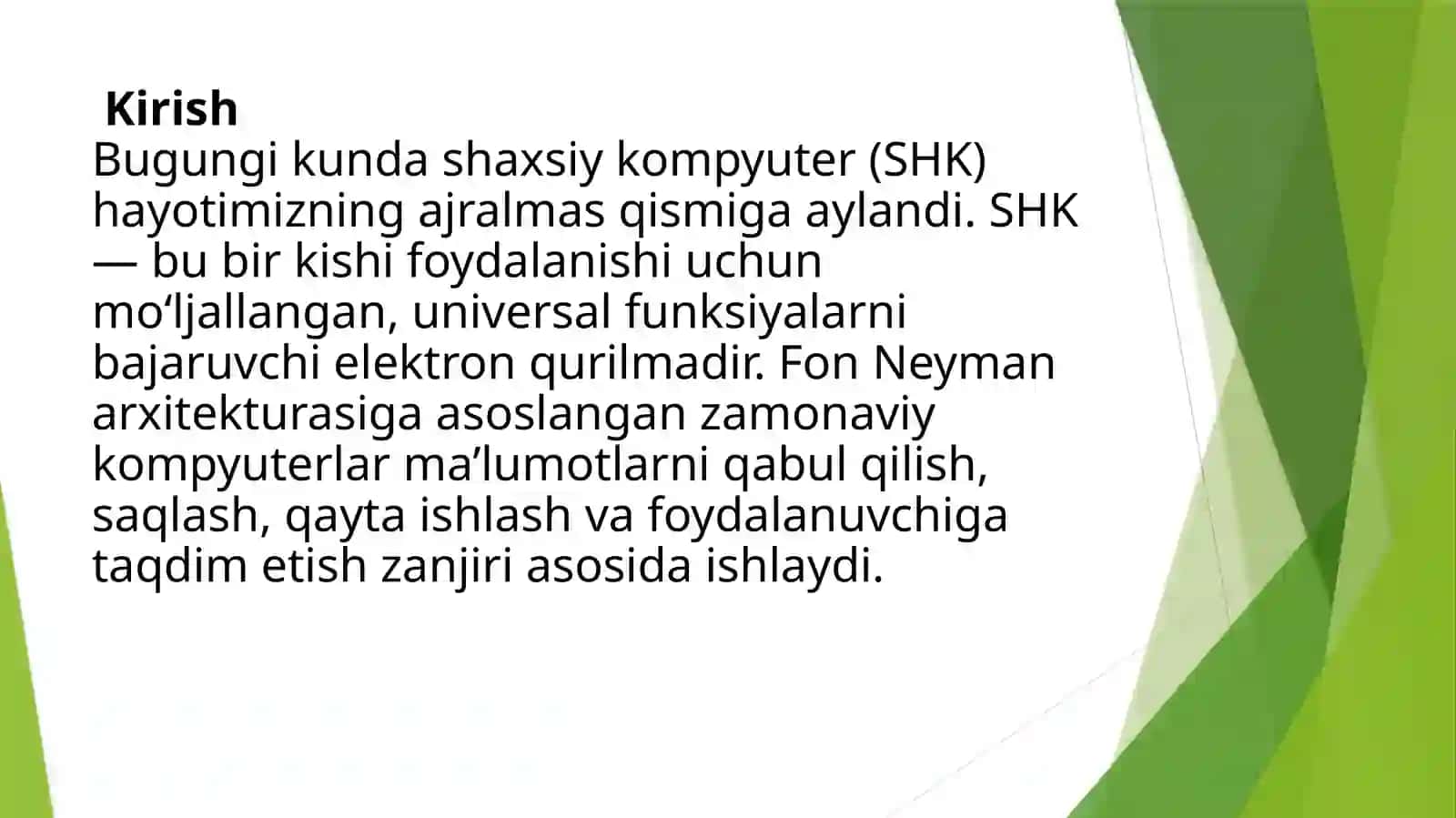 Shaxsiy kompyuterning tuzulishi 3