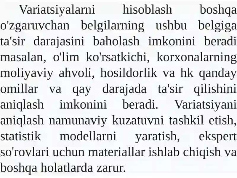 Variatsiya kо‘rsatkichlari 3