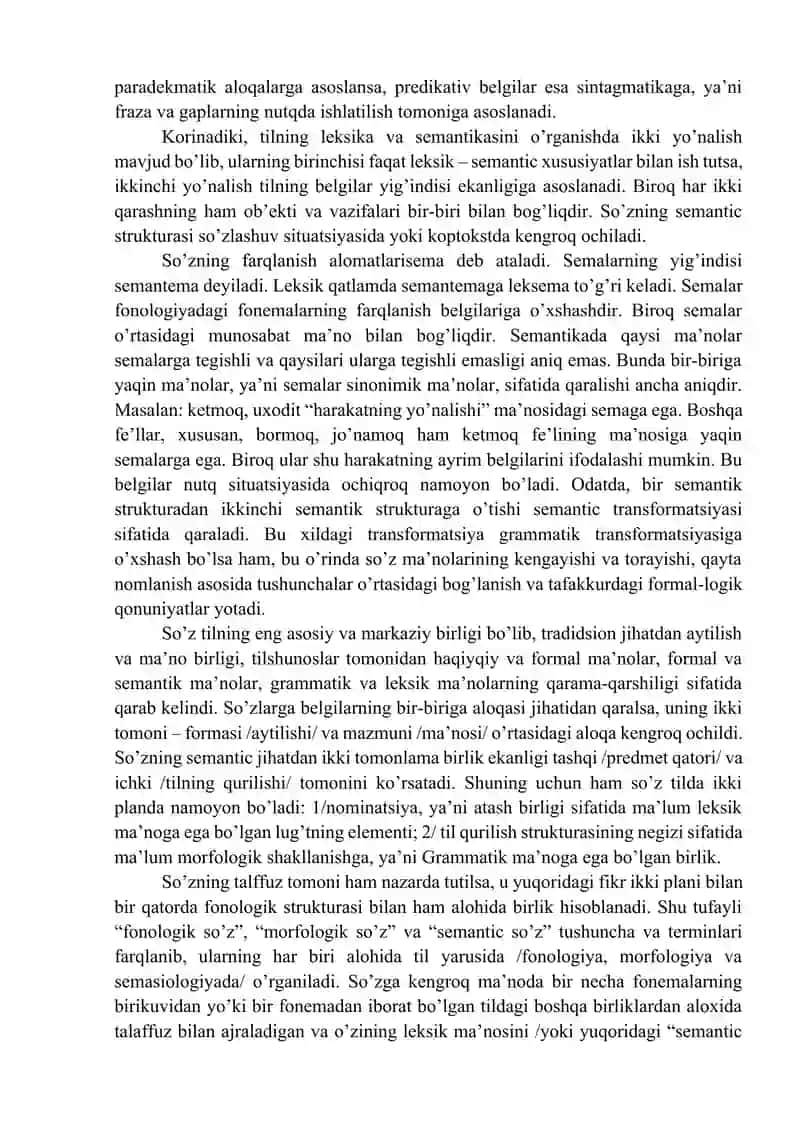Ma’ruza: LEKSIKOLOGIYA 3