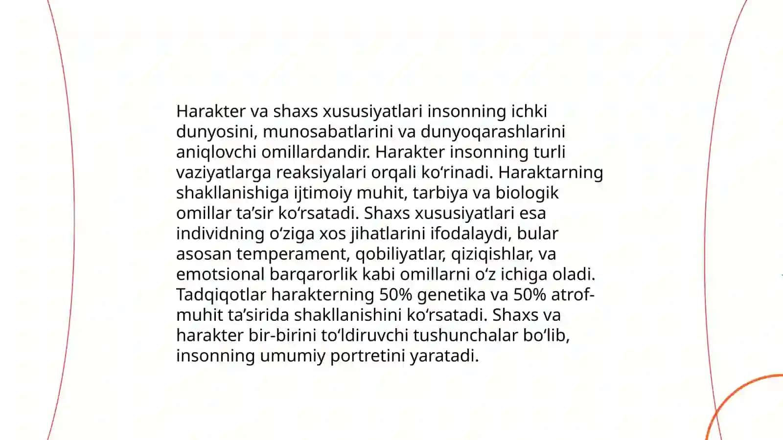 Harakter va irsiyat. Shaxs emosiyasi 3
