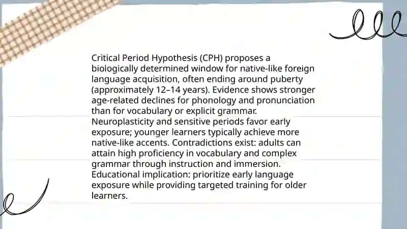 Age Characteristics in learning a foreign language 3