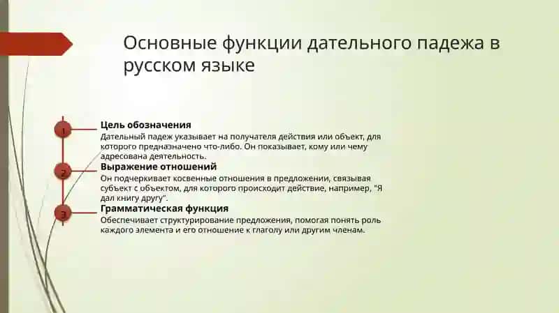 Дательный падеж 3