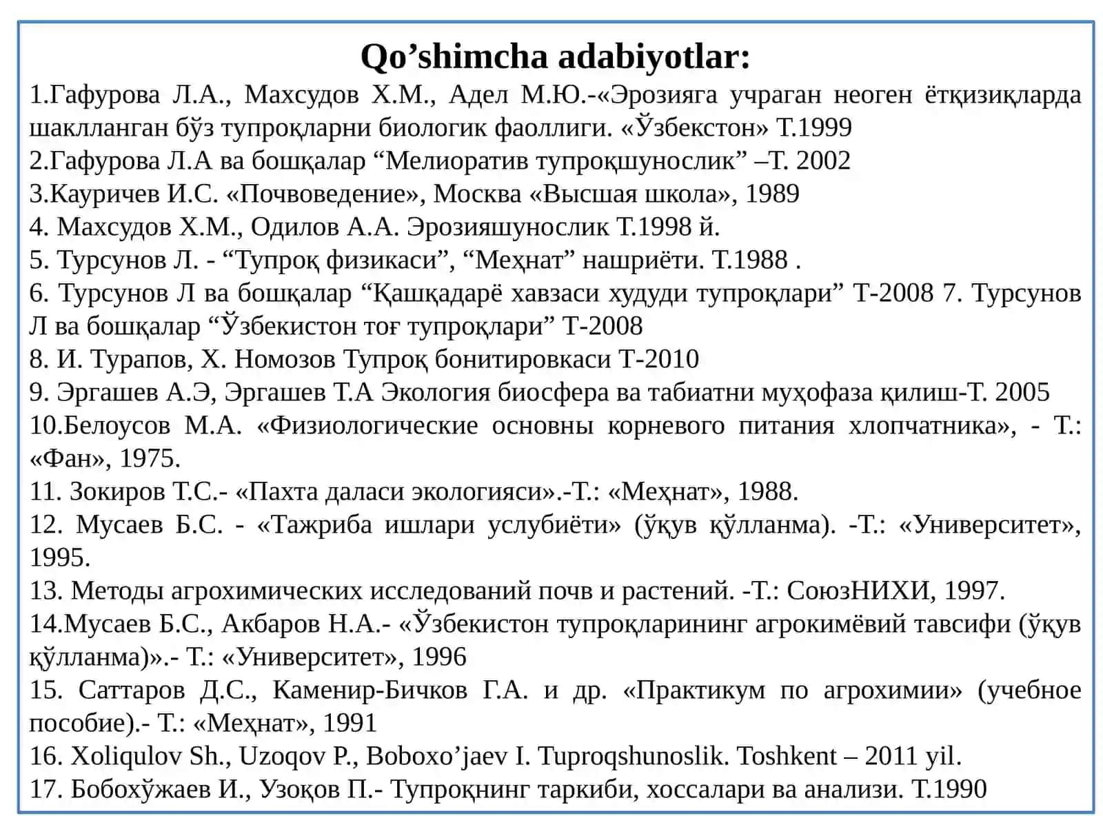 TUPROQSHUNOSLIK FANINING RIVOJLANISH TARIXI 3