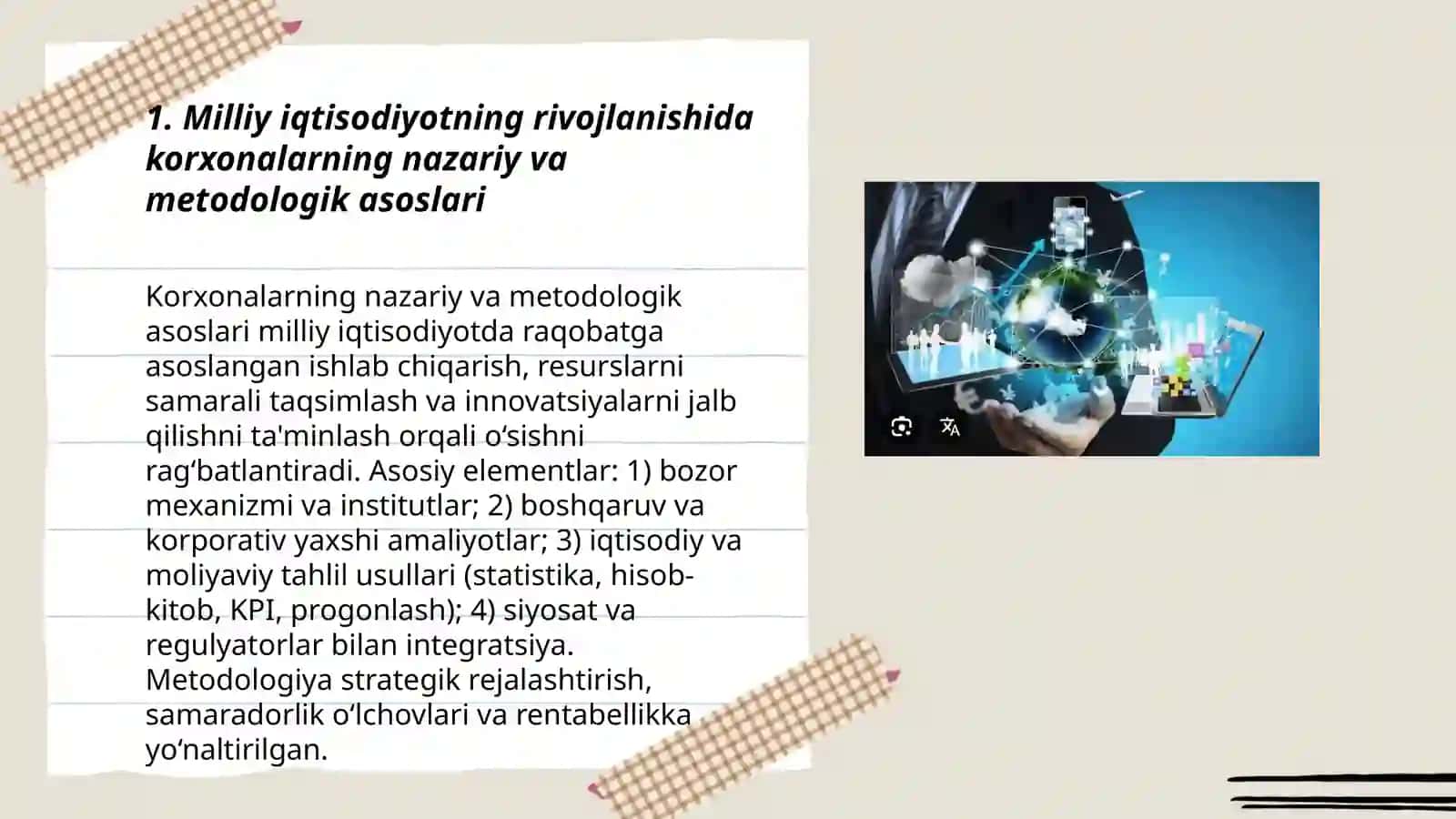 Korxonalarning O‘rni va Roli 3